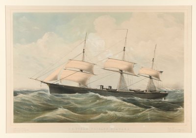 USA dampfregat Niagara af Currier and Ives
