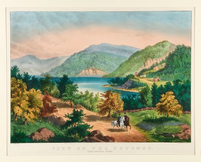 Udsigt på Potomac nær Harper af Currier and Ives