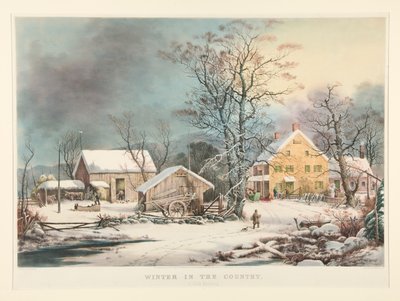 Vinter på landet./ En kold morgen af Currier and Ives