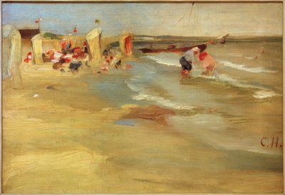 På stranden i Binz på Rügen af Curt Herrmann