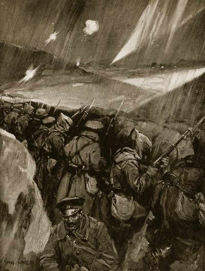 Bulgarere belejrede Adrianopel, 1912-13 af Cyrus Cuneo