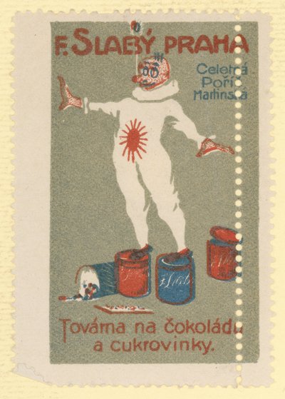 F Slaby chokolade- og sukkervarefabrik, Prag af Czech School