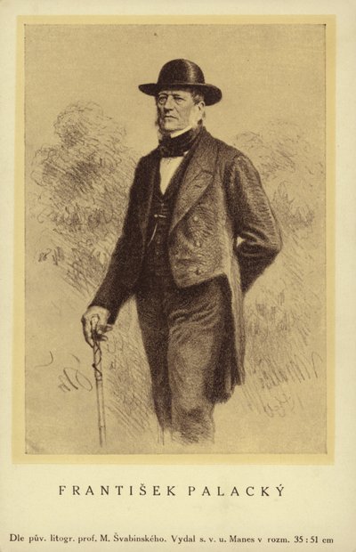 Frantisek Palacky (1798-1876), tjekkisk historiker og politiker af Czech School