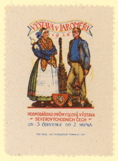 Northeastern Bohemia Economic and Industrial Exhibition, Jaromer, Tjekkoslovakiet, 1926 af Czech School