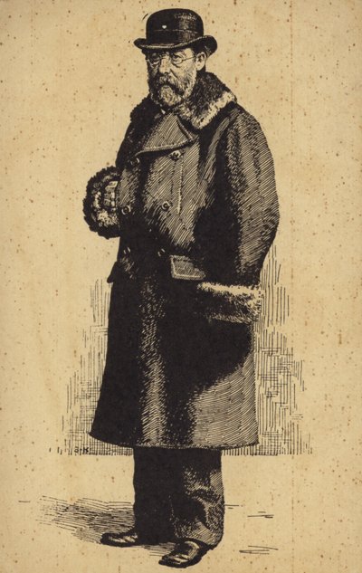 Portræt af Bedrich Smetana af Czech School