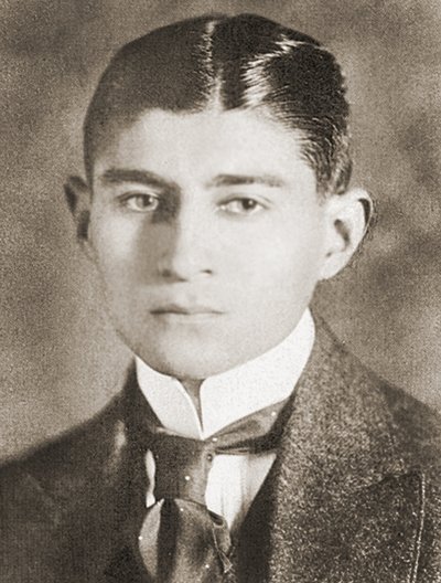 Portræt af Franz Kafka, (1883 - 1924) af Czech School