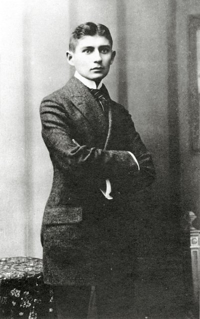Portræt af Franz Kafka, (1883 - 1924) af Czech School