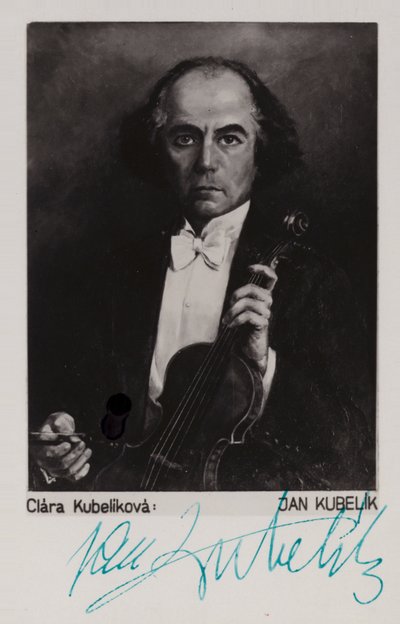 Portræt af Jan Kubelik af Czech School