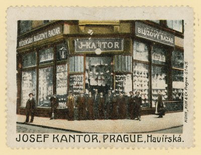 Butik foran Josef Kantor, Prag af Czech School