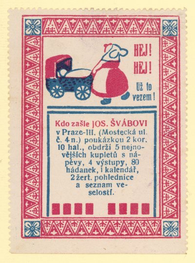 Kvinde skubber en barnevogn af Czech School