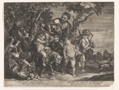 Triomf van Bacchus af D. Brunn