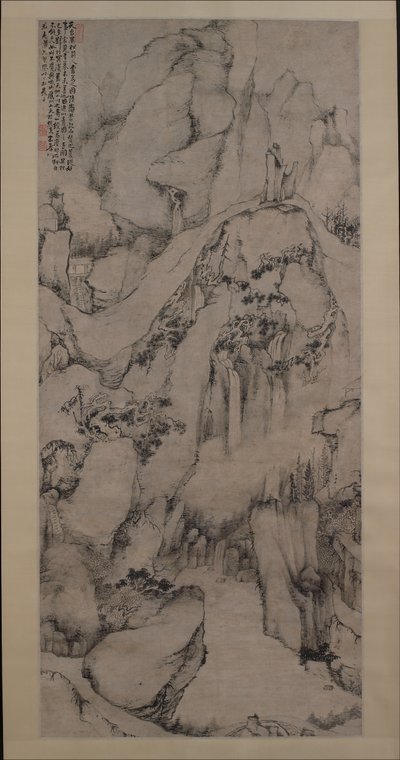 The Strange Pines of Mount Tiantai, 1687. af Dai Benxiao