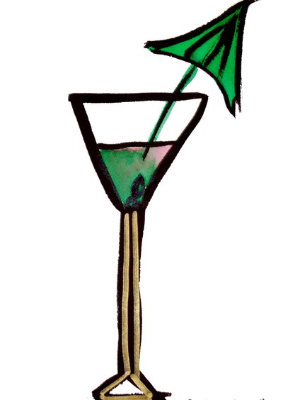 Cocktailglas af Daisy de Villeneuve
