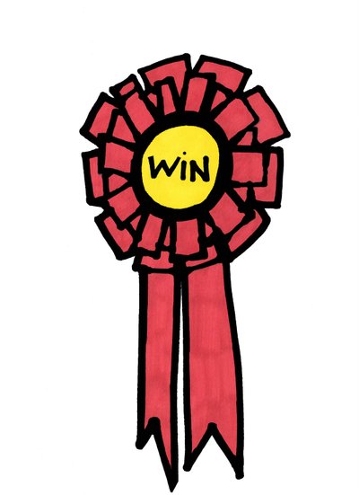 Rosette (tusch på papir) af Daisy de Villeneuve