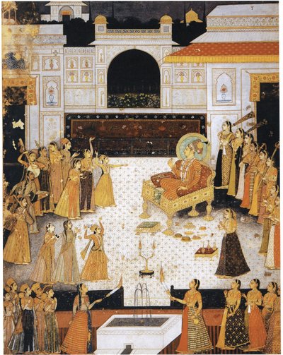 Maharaja Abhai Singh ser en danseforestilling af Dalchand