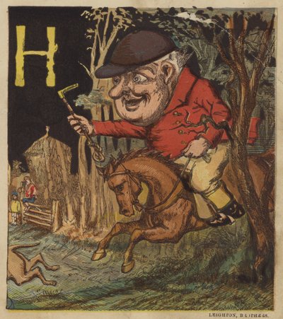 H er for jæger (farve litho) af Dalziel Brothers (after)