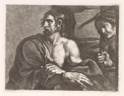 Sankt Johannes Døberen i fængslet besøgt af Salome af Damiano Pernati