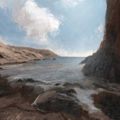 Castle Cove-stranden af Dan Hobday