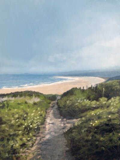 Gwithian-stranden af Dan Hobday
