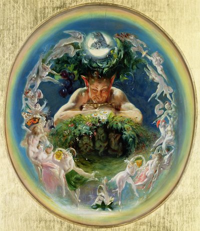 Faun og feerne, ca. 1834 af Daniel Maclise