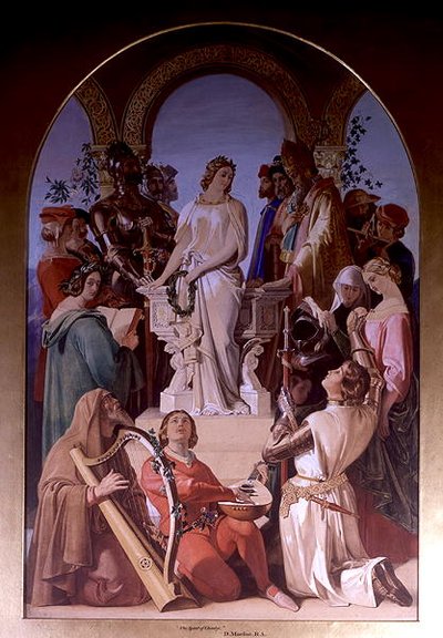 The Spirit of Chivalry (olie på lærred) af Daniel Maclise