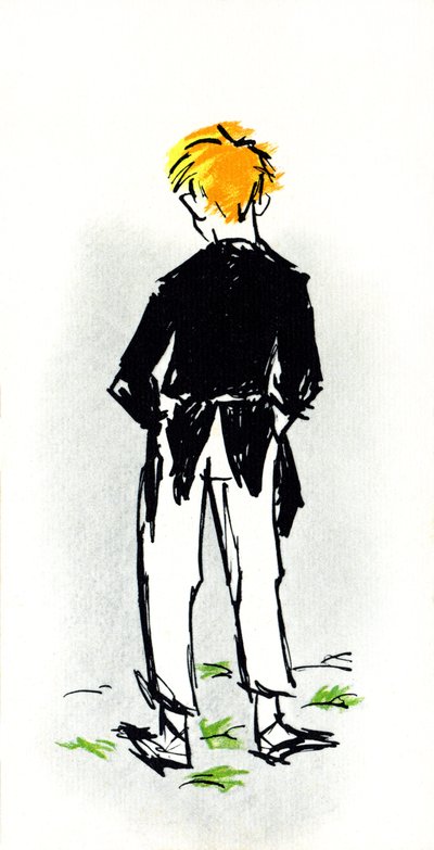 illustration til stykket produceret af Jules Renard fra hans roman "Gulerodshoved" (illustration) af Daniel de Losques