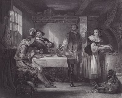 Gil Blas hos Pennaflor (gravering) af Daniel (after) Maclise