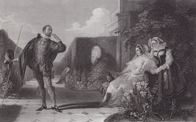 Malvolio, Tolvte Nat (gravering) af Daniel (after) Maclise