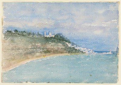 Point West of Algier, Nordafrika, Rejseskitse, 1896. af Daniel Burnham