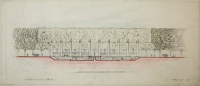 Potomac Round Point, Washington D.C., Sektionsskitse, 1909. af Daniel Burnham