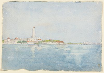 Skitse taget i Algier, Nordafrika, Rejseskitse, 1896. af Daniel Burnham