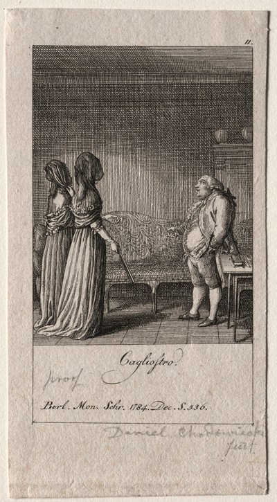 Cagliostro, 1784. af Daniel Nikolaus Chodowiecki