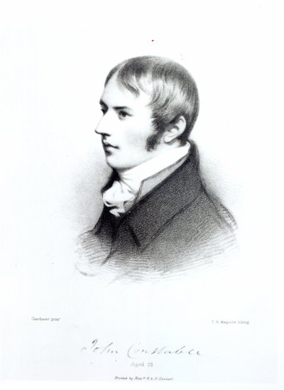 John Constable, 20 år, graveret af Thomas Herbert Maguire af Daniel Gardner