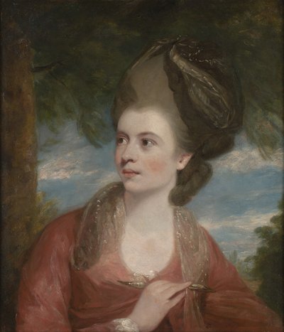 Portræt af Angelica Kauffmann, RA (1741-1807), maler af Daniel Gardner