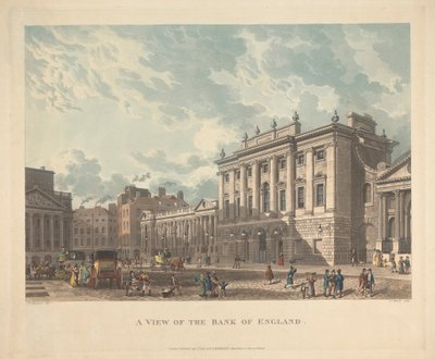 Udsigt over Bank of England af Daniel Havell