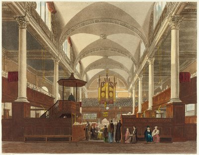 Det indre af Christ Church af Daniel Havell