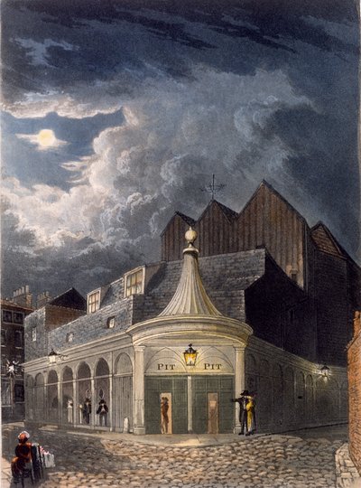 Det olympiske teater, 1826 af Daniel Havell