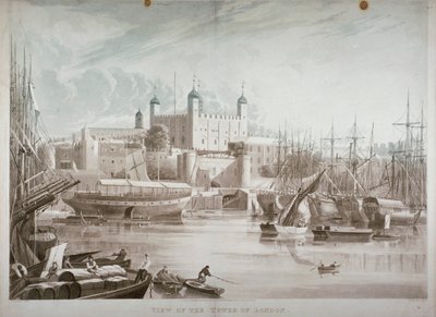 Tower of London, 1819. af Daniel Havell