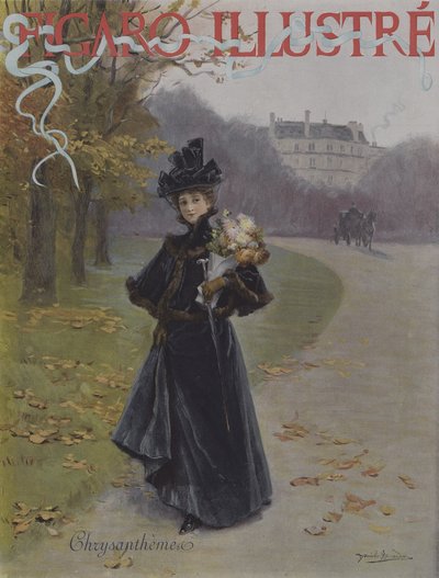 Krysantemum (krysantemum). Forside af Le Figaro Illustre, november 1896 af Daniel Hernandez