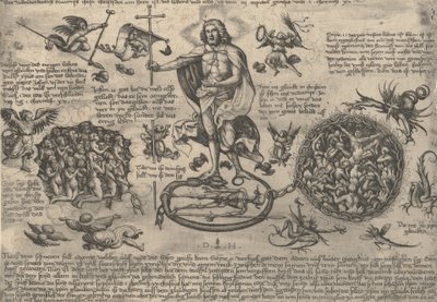 Den triumferende Kristus, ca. 1530-36. af Daniel Hopfer