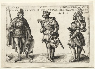 Tre værdige kristne efter 1516. af Daniel Hopfer