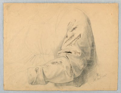 Drapery Study of Sleeve af Daniel Huntington