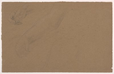 Tegning, studier af højre hånd, 1850-60 af Daniel Huntington