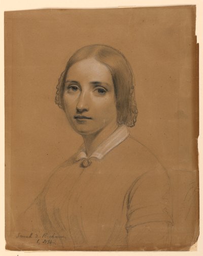 Tegning, Sarah E. Richards, søster, 1841 af Daniel Huntington