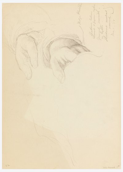 Tegning, Skitse til et portræt af Bella Worsham, 1878 af Daniel Huntington