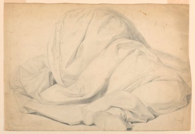 Tegning, studie til "De syges kommunion", 1844-45 af Daniel Huntington