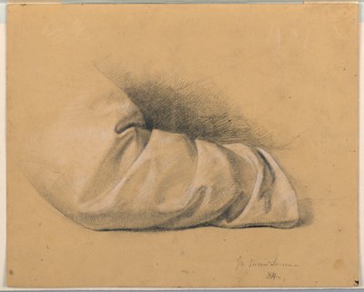 Tegning, studie til "Sacred Lesson", 1844 af Daniel Huntington