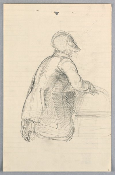 Tegning, studie til "Videnskabelig gruppe", 1858 af Daniel Huntington