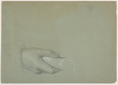 Tegning, studie til "Tributpenge", 1852 af Daniel Huntington