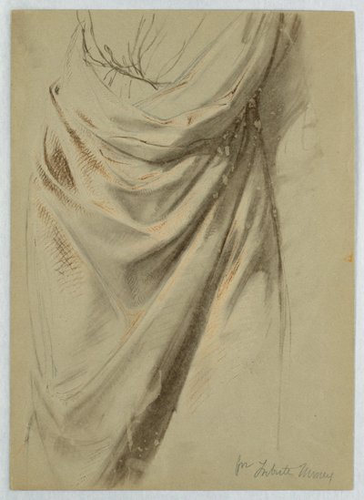 Tegning, studie til "Tributpenge", 1852 af Daniel Huntington
